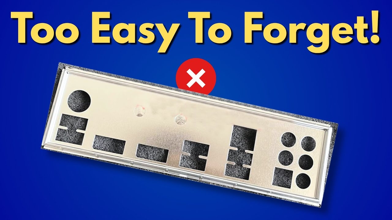 Do You NEED The Motherboard's IO Shield? (If, Y'know, You Forget It...)