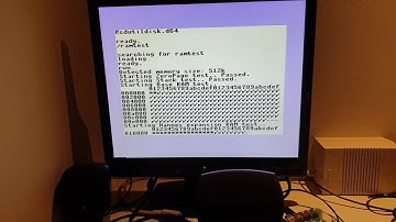 Commodore plus/4 6502plus4 512k RAM expansion test