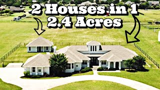2 Houses in 1 on 2.4 Acres, No HOA! Horse and Chicken Paradise, SE of Dallas Home for Sale