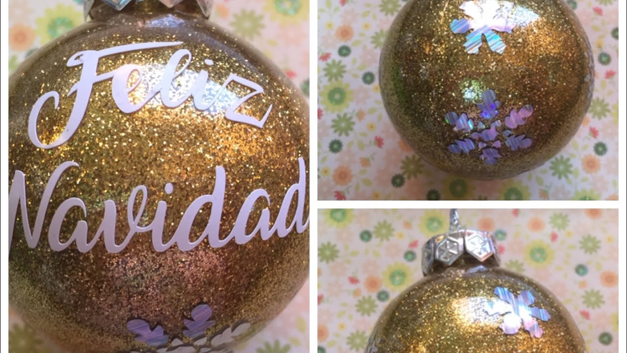Cricut Joy: bola navidad con glitter