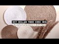 Easy diy dollar tree buri rug  minimalist aesthetic boho home decor  diy scandinavian thrift flips