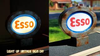 Light up Vintage Sign