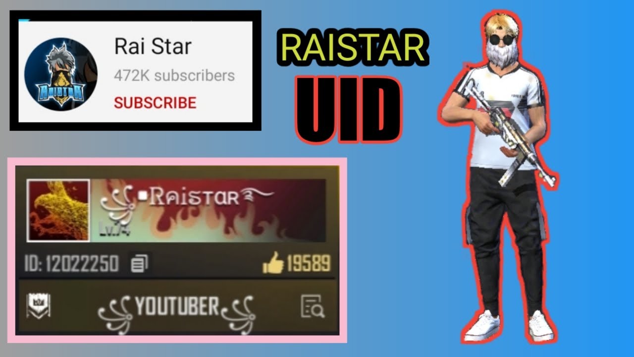 Raistar Freefire Id Raistar Uid Raistar Ki Uid Youtube