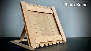Photo Stand | Popsicle Stick Crafts | DIY | Ice Cream Stick Craft Ideas | Photo Frame Making At Home