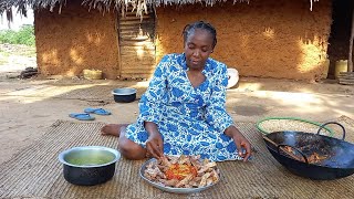 African Village Life\/\/Cooking Traditional African Snack