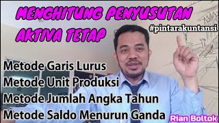 Penyusutan Metode Garis Lurus, Saldo Menurun Ganda, Jumlah  Angka Tahun, Dan Unit Produksi.