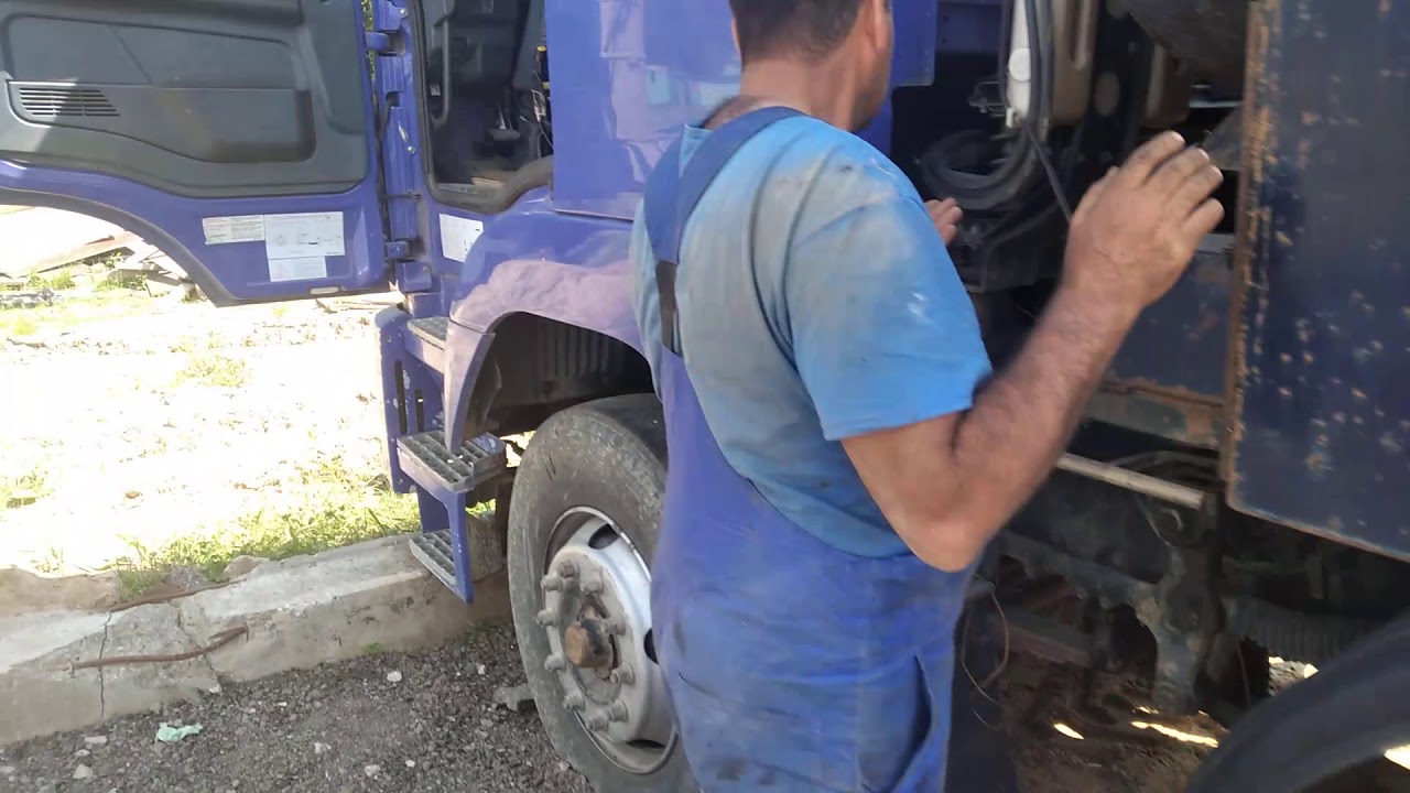 Ремонт самосвала CAMC 375 2012г. Не запускается с ключа, только с реле ...