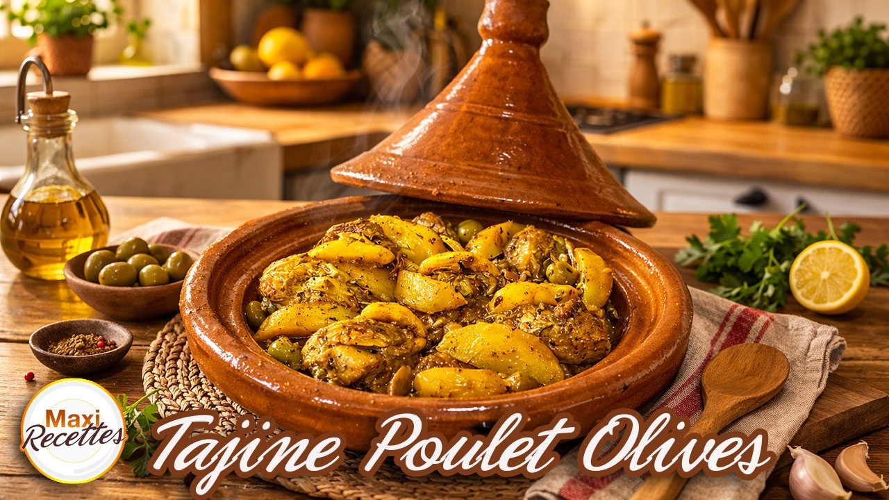 Tajine de Poulet aux Olives et Pommes de Terre Recette Facile