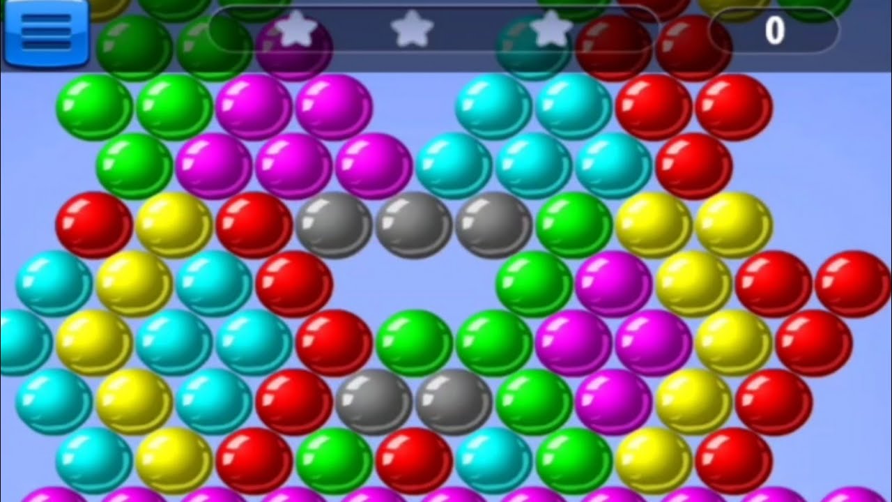 Bubble shooter gameplay| bubble shooter rainbow gameplay| - YouTube