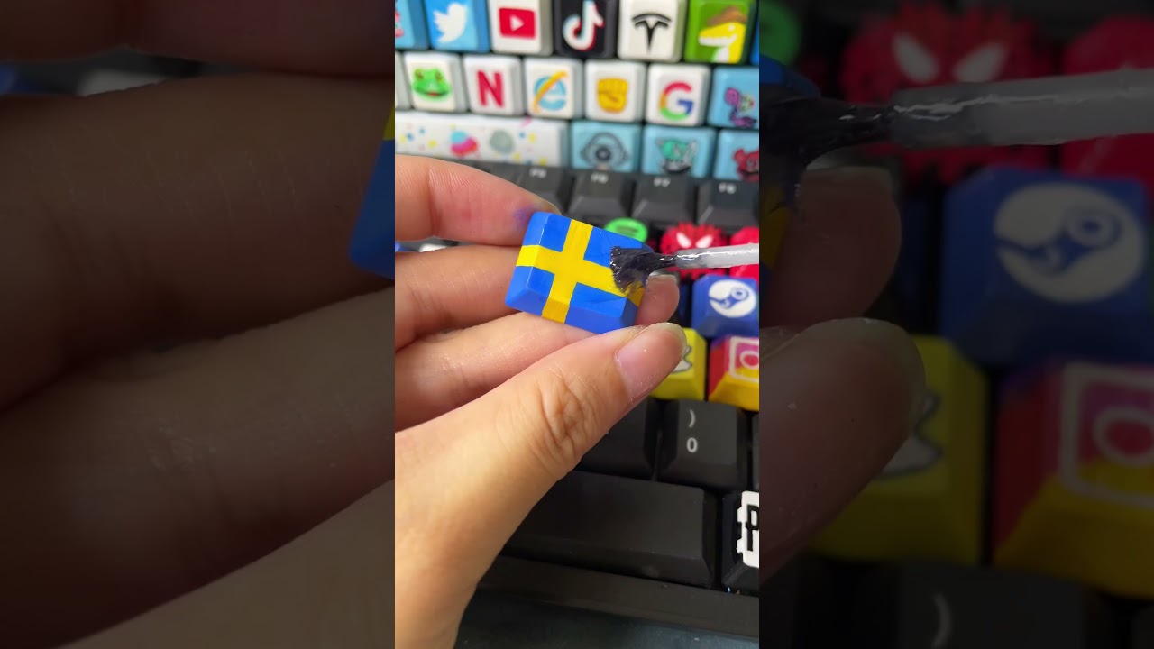 Drawing Sweden on the keyboard 
