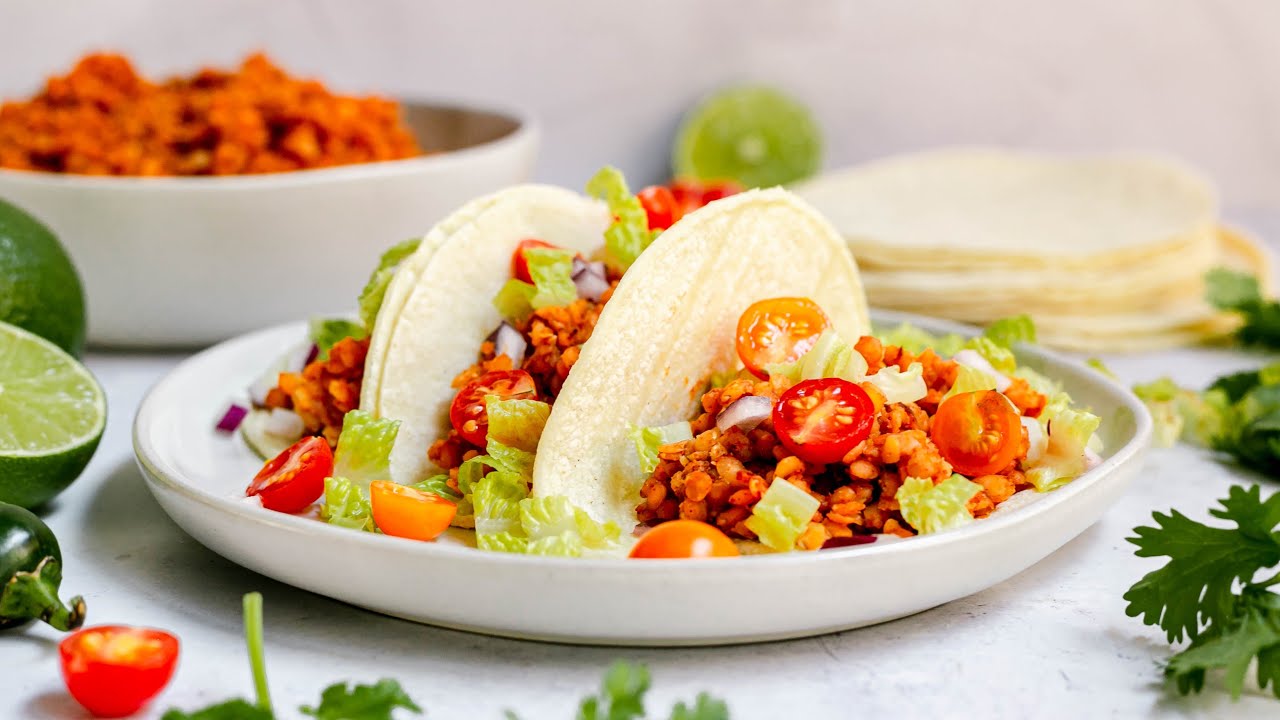 Vegan Red Lentil Tacos