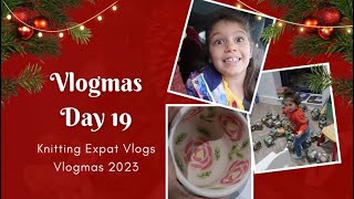 Day 19 - Painting Pottery! - Vlogmas 2023 - Knitting Expat Vlogs