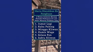 6 Weton Bersiap Memikul Kekayaan Di Luar Nalar#shorts