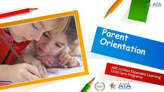 ABCUSD  Parent Orientation Fall 2020