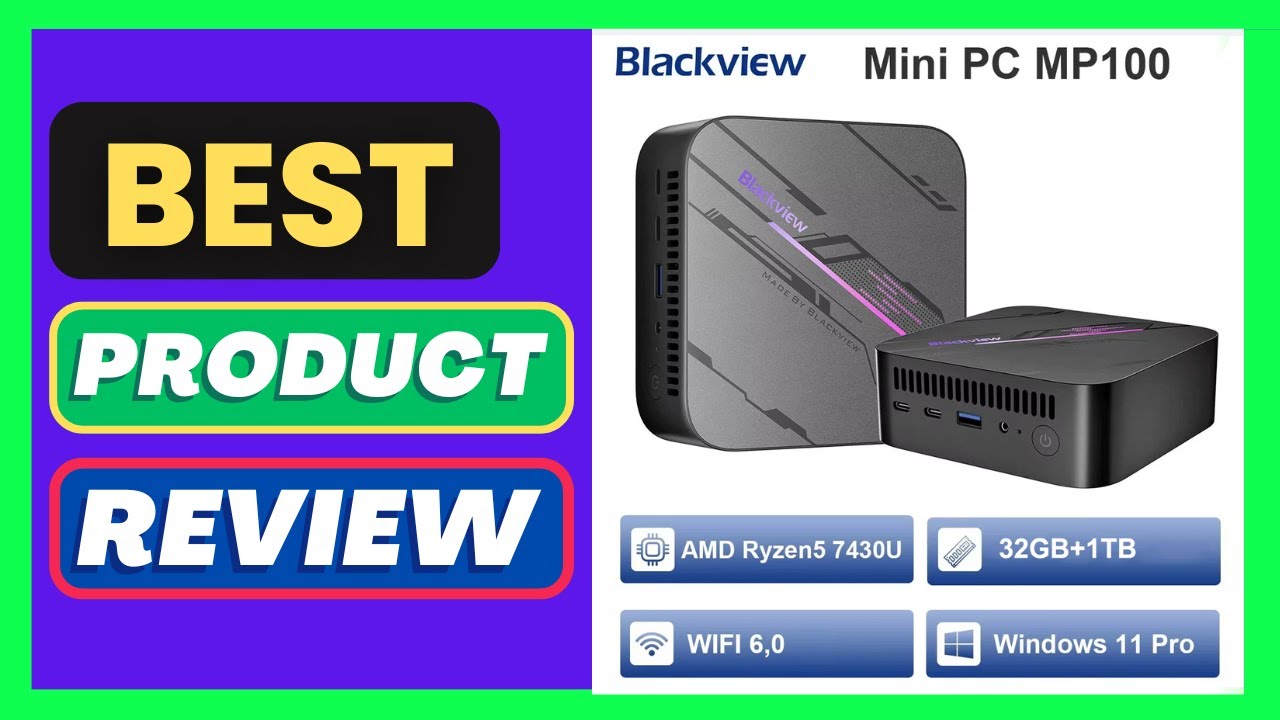 Blackview MP100 Mini PC AMD Ryzen 5 7430U 16GB/32GB