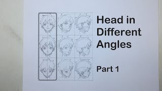 Drawing the face from all different angles  Anime Art Magazine