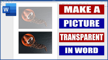 How to make a Picture Transparent in Word | Microsoft Word Tutorials