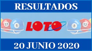 Lotería Loto Loto Mas Resultados de hoy 20 de Junio del  2020