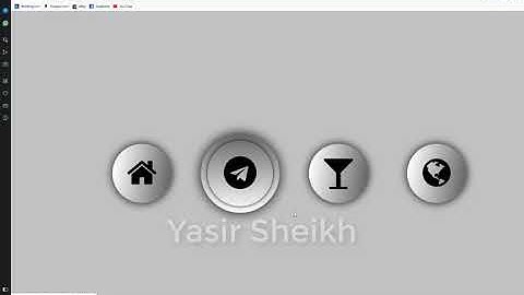 Glowing Gradient Icon Hover Effects | Html CSS and Fontawesome Icon