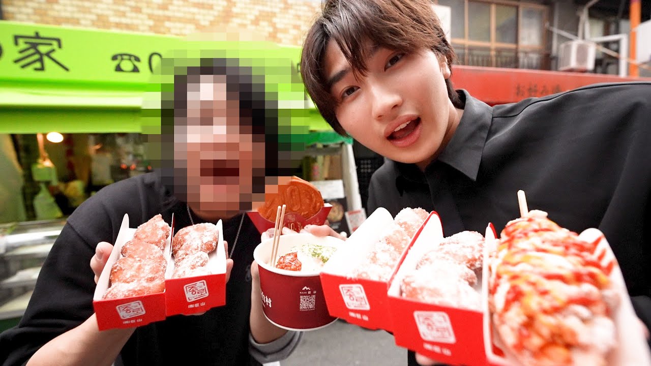 I forced my little brother to go on a Korean street food date with