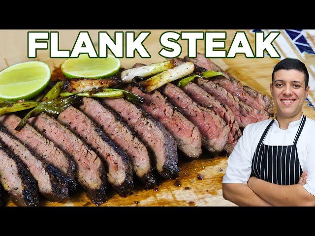 Cast Iron Flank Steak - The Wooden Skillet