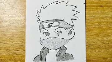 How to Draw Kakashi Chibi step by step / Easy Anime Drawing