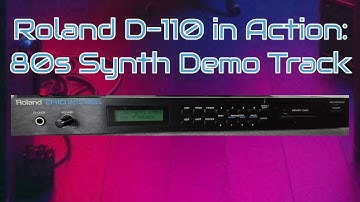 Roland D-110 in Action: 80s Synth Demo Track