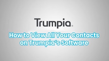 How to Find All Your Contacts on Trumpia