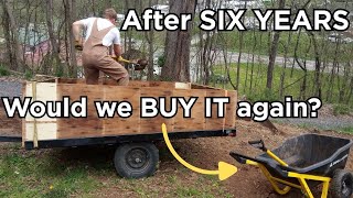 Gorilla GCR-7X 7 cu. ft. Evolution Poly Yard Cart | SIX YEARS of use | FULL Review and TEAR DOWN
