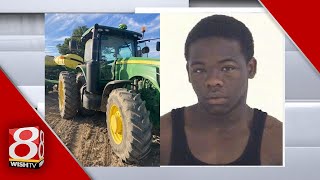 Man arrested after stealing tractor in Bartholomew County, Indiana