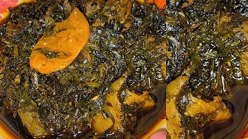 🇨🇲 How to cook Cameroonian Eru with Spinach | Recipe with measurements |