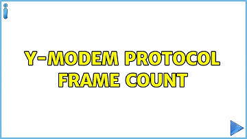Y-modem protocol frame count