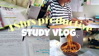 48 hour study vlog 📖| lots of studying, notes taking| ft. Pre-med student 🎧