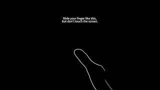Slide your finger like this, but don't touch the screen. #fingergame #fingerdance #funnyvideo