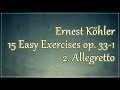 【フルート練習曲】E.ケーラー　15の易しい練習曲 No.2