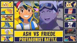 ASH vs FRIEDE | Pokémon Anime Battle