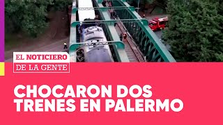 PÁNICO EN LAS VÍAS: CHOCARON dos TRENES en PALERMO  El Noticiero de la Gente