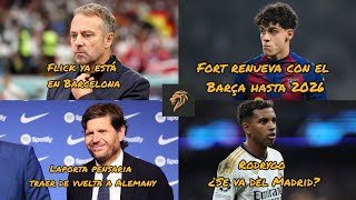 FLICK YA ESTÁ EN BARCELONA | LAPORTA PODRIA TRAER DE VUELTA A ALEMANY | RODRYGO ¿SE VA DEL MADRID? |