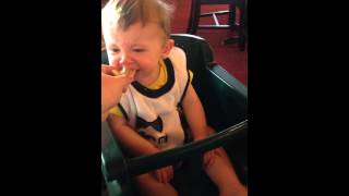Baby Eats A Sour Lemon