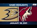 NHL Game Highlights | Ducks vs. Coyotes - Jan. 28, 2021