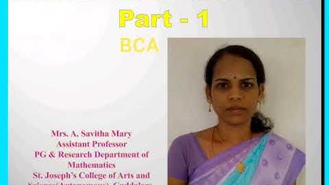 SJCTNC-Numerical methods -AMTCA302-Part I- unit I