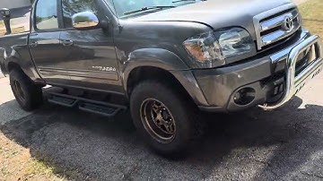 First gen tundra with -33 offset wheels. 1’ level eibach springs. #fuelwheels #offset #customoffsets