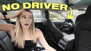 I Let a REAL Full Self Driving Car Drive Me For The Day