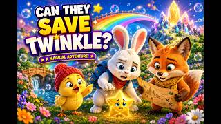 ⭐ Can They Save Twinkle? | The Magic Star Adventure | Adventure Cartoon 🌈🐰🦊🐥
