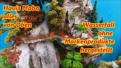 Wasserfall für die Modelleisenlbahn in Spur N - HO