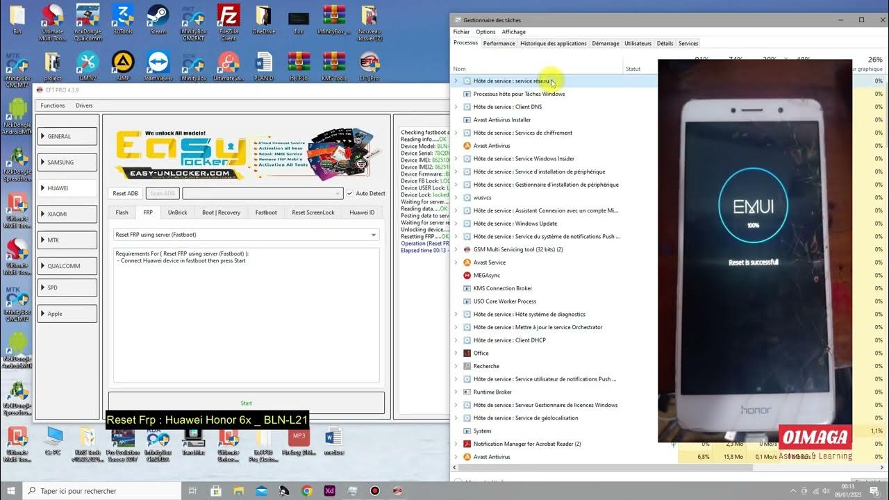 Huawei Honor 6X BLN L21 / Reset FRP /Remove Google Account / EFT Pro