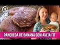 PANQUECA DE BANANA COM AVEIA FIT SEM AÇÚCAR SEM TRIGO SEM LEITE