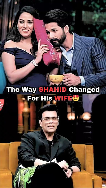 Shahid Kapoor Exposed By Wife🤯Karan Johar #shahidkapoor #karanjohar #bollywood