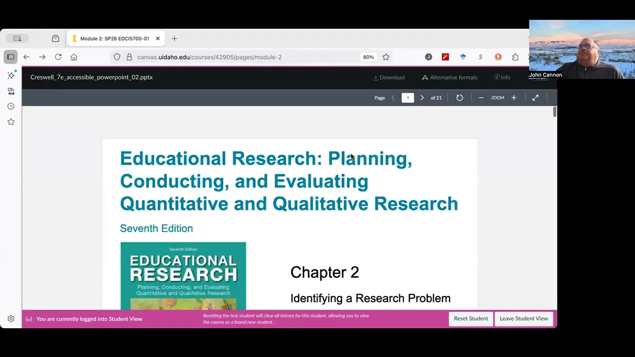 EDCI 5700 Spring 2026 Module 2 Introduction - YouTube