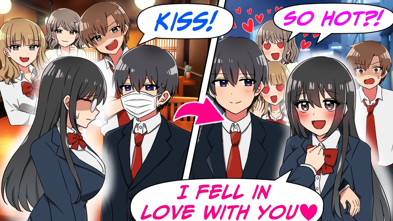 An Extrovert Forces Me to Kiss a Girl, But When I Took Off Mask I Became The Center of Attention !?